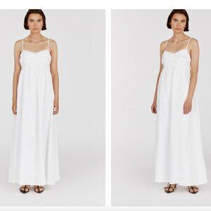 DALLAS WHITE LINEN MAXI DRESS